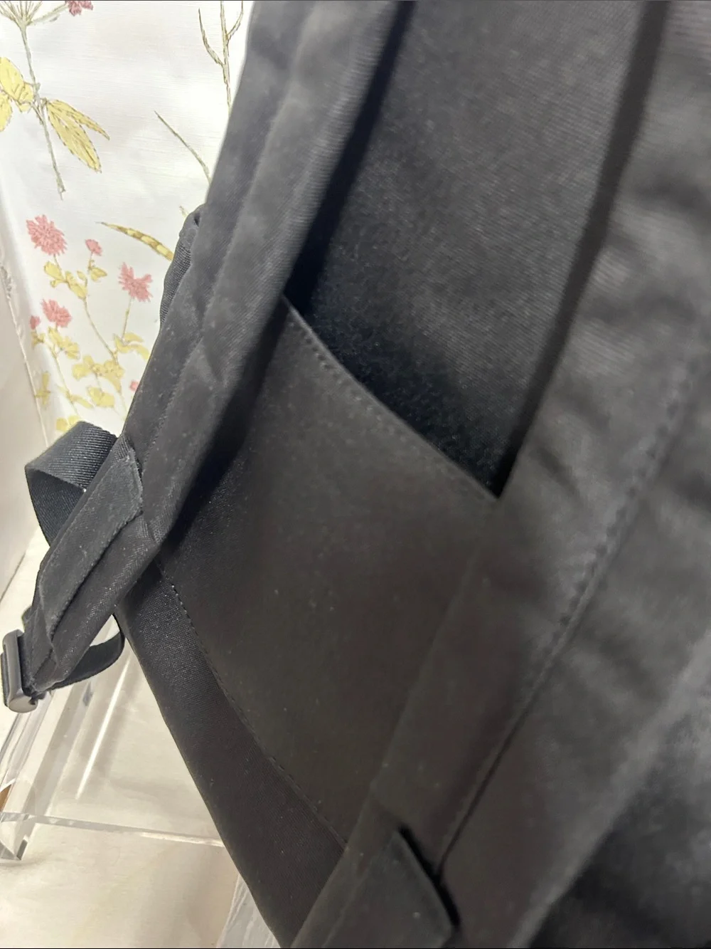 STATE REED Black Backpack with Red Accent